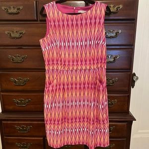 Pink & Orange Patterned Dress